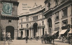 Napoli - Ingresso Galleria Umberto I. Naples, Italy Postcard Postcard Postcard