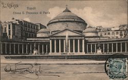 Church of San Francesco di Paola Naples, Italy Postcard Postcard Postcard