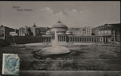 Napoli Piazza Plebiscito Naples, Italy Postcard Postcard Postcard