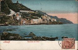 Amalfi Panorama dal Mare Postcard