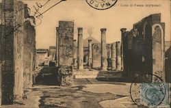 Pompei - Casa de Pansa (Esterno) Naples, Italy Postcard Postcard Postcard