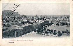 Palermo - Panorama da Porta Nuova Postcard