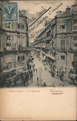 Quattro Cantoni - Via Maqueda Palermo, Italy Postcard Postcard Postcard