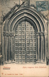Palermo - Porta maggiore della Cattedrale Postcard