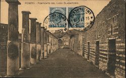 Pompeii - Arcaded Court of the Gladiators Postcard