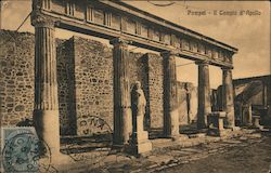 Photograph of the Apollo temple in Pompeii Postcard