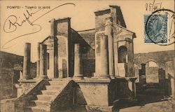 Temple of Isis Pompeii, Italy Postcard Postcard Postcard