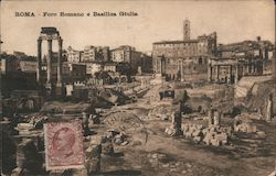 Roma - Foro Romano e Basilica Giulia Postcard