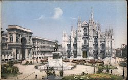 Milano - Piazza del Duomo Postcard