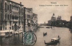Venezia Plazzo Franchetti e Chiesa della Salute Postcard