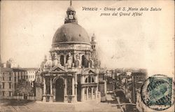 Venezia - Chiesa di S.Maria della Salute presa dal Grand Hotel Postcard