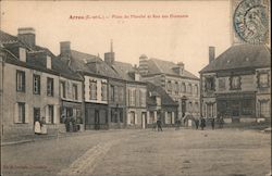 Arrou - Market Place and Rue des Diamants Postcard
