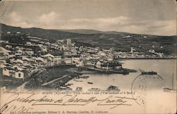 City Center and Docks - Horta, Azores Postcard