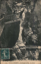 Environs d'Annecy - Les Gorges du Fier - La Sortie Postcard