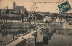 Limoges - Le Pont St-Etienne et l'Abbesallie Postcard
