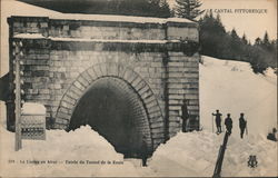 Le Cantal Pittoresque, Le Lioran en hiver - Entree du Tunnel de la Route Postcard