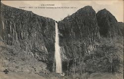 L'Auvergne, Cantal - La Grande Cascade de Falhitoux Postcard