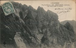 Chimneys of the Devil, Mount Puy de Sancy, Auvergne Postcard