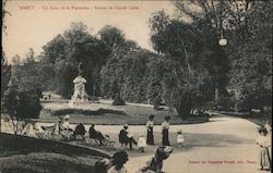Nancy. - Un Coin de la Pépinière - Statue de CLaude Gellée Postcard