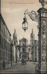 Street of the Constitution and Cathedral Postcard