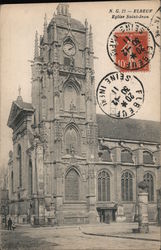 Eglise Saint-Jean Elbeuf, France Postcard Postcard Postcard