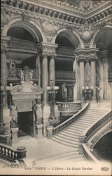 The Grand Staircase of the Opera Garnier Postcard