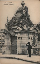 Paris - Statue de Strasbourg Postcard