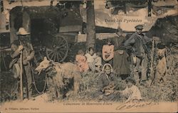 Dans les Pyrenees, Campement de Montreurs d'ours Postcard