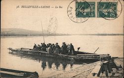 Belleville-s-Saone - Le Bac Postcard