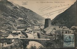 Factory in a French mountainside Postcard