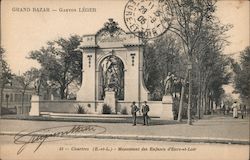 Grand Bazar - Gaston Leger, Chartres - Monument des Enfants d'Eure-et-Loir Postcard