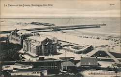 A casino on the seashore in France Postcard