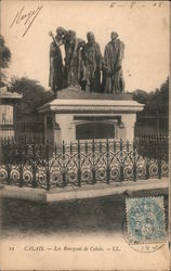 War monument sculpted by Rodin in France Postcard