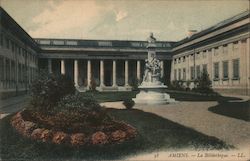 The library in Amiens, France Postcard