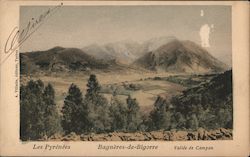 Les Pyrenees, Bagneres de Bigorre Vallan de Campan Postcard