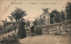 Les Pyrenees, Lourdes Le Calvaire Postcard