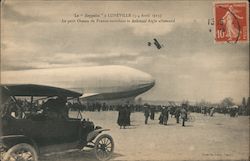 The Zeppelin Luneville, Biplane Postcard