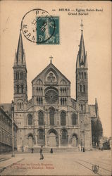 Reims - Church of S. Remi Grand Portal Postcard