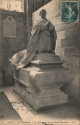 31 Sens. La Cathedrale. - Le monument du Cardinal Bernadou. -LL France Postcard Postcard Postcard