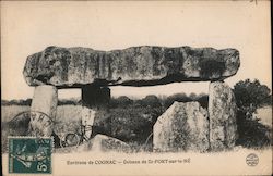 Surroundings of Cognac - Dolmen in Saint-Fort-sur-le-Né Postcard