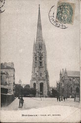Exterior of the Basilica of Saint Michel Postcard
