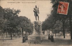 Photograph of a French military monument Postcard