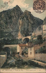A town in the French Alps Menton, France Postcard Postcard Postcard