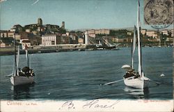 Vue du Port Cannes, France Postcard Postcard Postcard