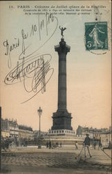 Colonne de Julliet Paris, France Postcard Postcard Postcard