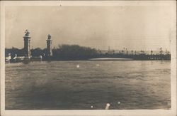 View of a Lake or Ocean, France? Postcard