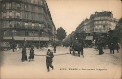 Boulevard Magenta Postcard