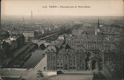 Paris-Panorama pris de Notre-Dame Postcard