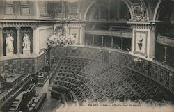 Interior view of the senate building in Paris France Postcard Postcard Postcard