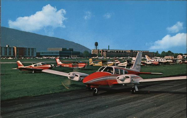Piper Aircraft Plant at Lock Haven Along the Susquehanna River and Bald Eagle Mountains Pennsylvania